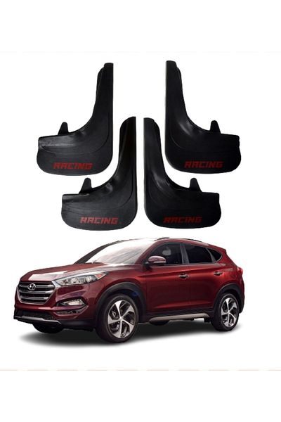 SONİKON LİNE Hyundai Tucson Compatible Racing Written 4-Piece Dust Cover Mudguard Mudguard Modified