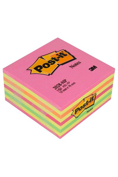 Post-it 3m 2028np ورق ملاحظات لاصق 76 × 76 مم 450 ورقة - ألوان مختلطة