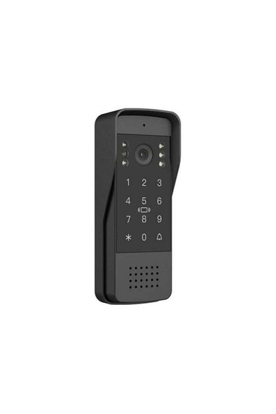 AREB Smart Outdoor Intercom Unit with Single Button, HD Camera, Night Vision, Two-Way Audio, and Sec
