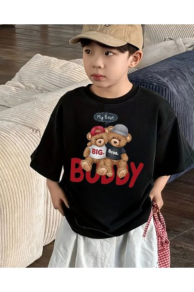 Touz Moda Μπλουζάκι με στάμπα Cute Bear Kids