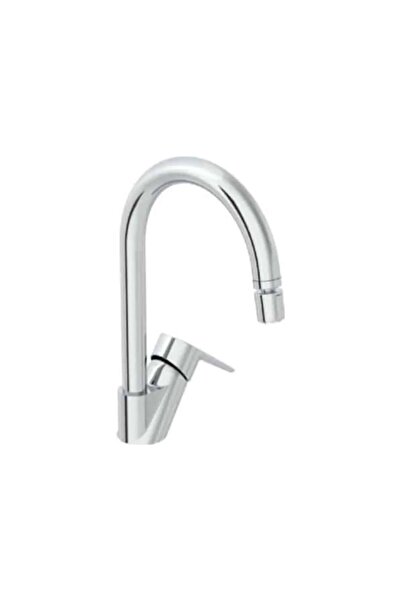 VitrA A43404 Twist Round Eviye Bataryası, Low, Krom