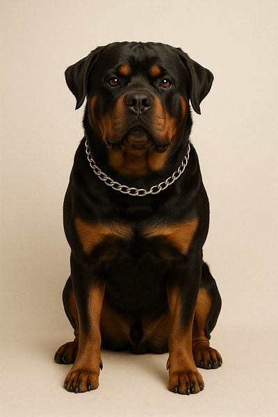 Nunbell Metal Single Ring Choke Chain Collar – Maximum Control for Large Breeds