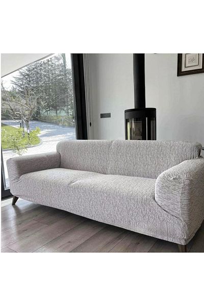 ARTUÇ Jacquard Tree Bark Seat Sofa Sofa Bed Cover Without Skirt 3 Seater