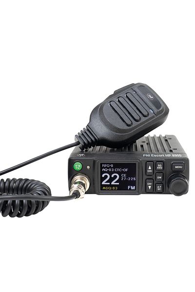 PNI Statie radio CB PNI HP 8900 ASQ, 12V / 24V, RF Gain, Roger Beep, CTCSS-DCS