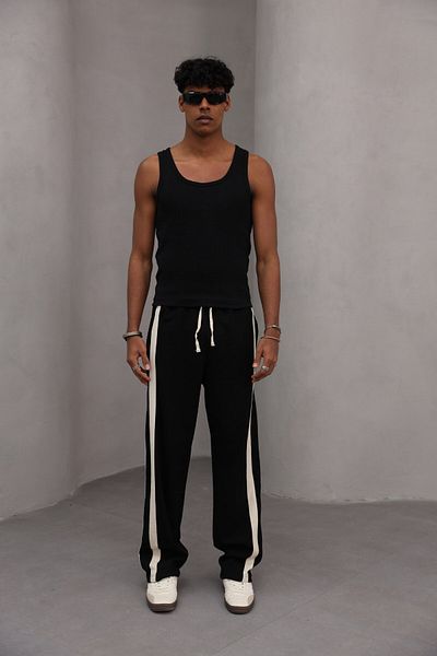 The Champ Clothing Ανδρικό φούτερ Oversize με λεπτομέρεια ρίγας