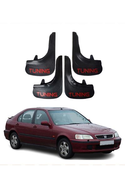 SONİKON LİNE Honda Civic Euro Hb 1996-2001 Compatible Tuning Written 4-Piece Dust Cover Mudguard Mudguard Modified