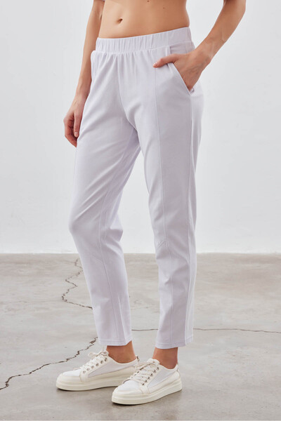 Hays Kadın Pamuklu Pique Cepli Uzun Pantolon