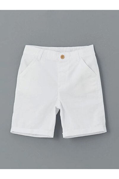 LC Waikiki Lcw Kids Blue Striped 100% Cotton Boys' Shirt and Shorts 2-Piece