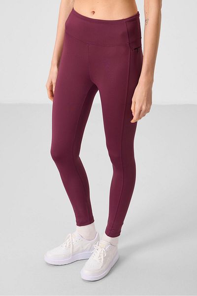 TOMMY LIFE Γυναικείο κολάν μπορντό Stretchy Standard Fit Performance - 94667