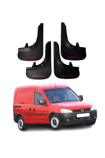 SONİKON LİNE Opel Combo 2001-2012 Compatible Racing Written 4-Piece Dust Cover Mudguard Mudguard Modified