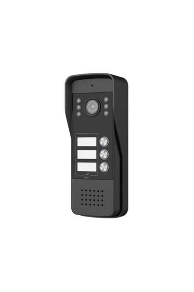 AREB Smart Outdoor Intercom Unit with Three Buttons High Resolution Camera Two Way Audio and Secure