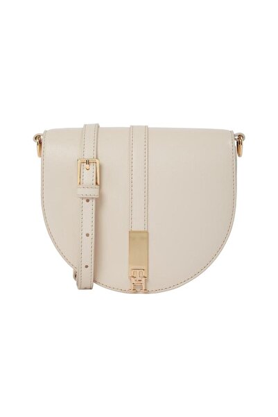 Tommy Hilfiger Γυναικεία τσάντα TH HERITAGE SADDLE BAG Τσάντα χιαστί OS-Μπεζ