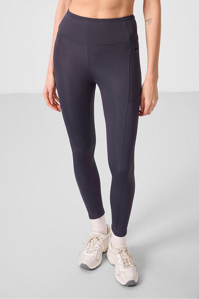 TOMMY LIFE Anthracite Flexible Standard Fit Performance Women's Leggings - 94667
