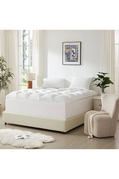 BRİDE VIP Super Royal Cloud 200x200 Double Bed Sheet - White
