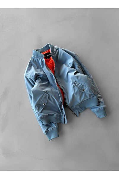 ablukaonline Ανδρικό μπουφάν Blue Basic Bomber