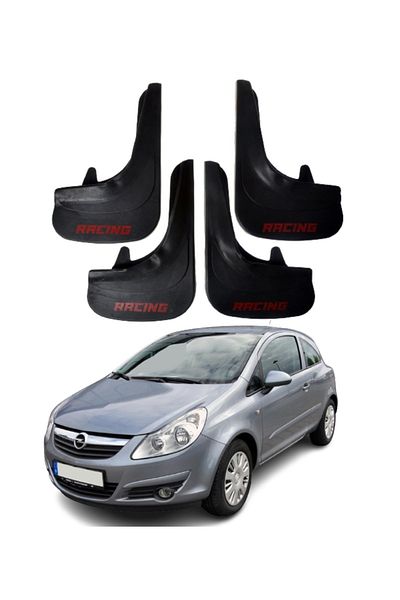 SONİKON LİNE Opel Corsa D-E 2007-2014 Compatible Racing Written 4-Piece Dust Cover Mudguard Mudguard Modified