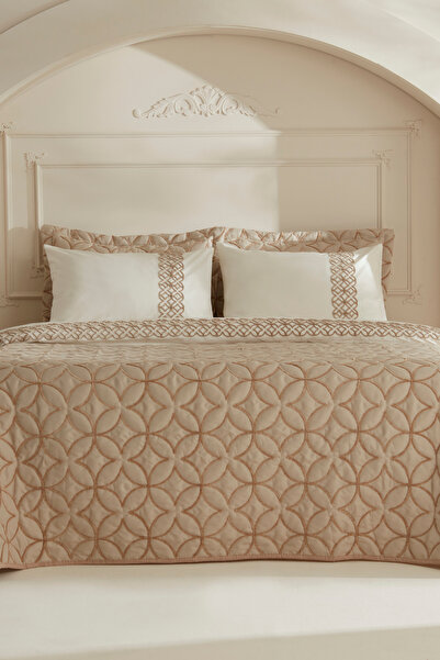 Karaca Home Spica Double 100% Cotton Duet Set Beige
