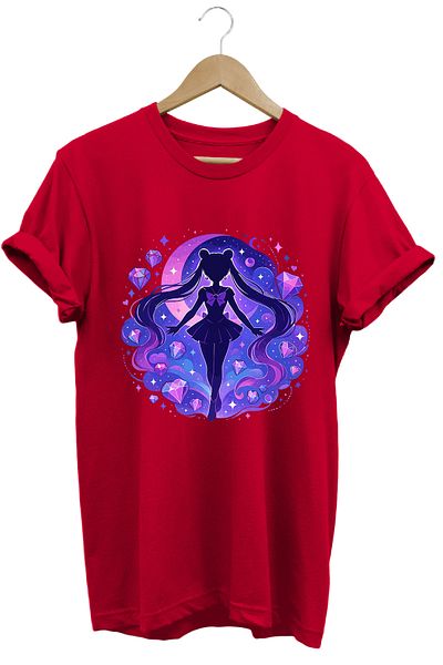 remonz Μπλουζάκι Unisex με στάμπα Sailor Moon |   100% βαμβάκι |   Επιλογή 9 χρωμάτων |   Μέγεθος S-3XL