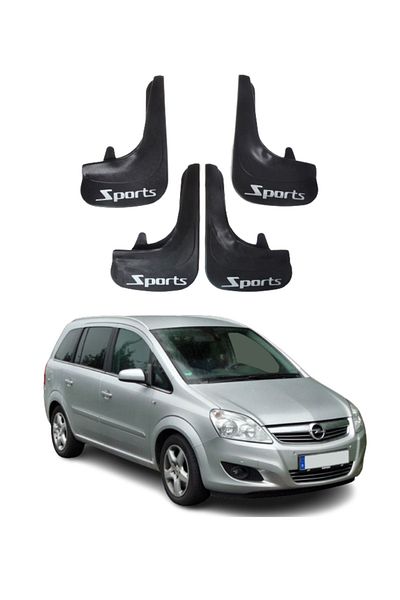 SONİKON LİNE Opel Zafira Compatible Sports Written 4-Piece Dust Cover Mudguard Mudguard Modified
