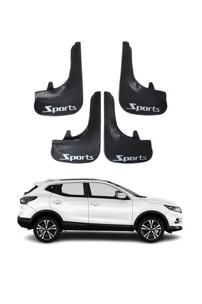 SONİKON LİNE Nissan Qashaqai Compatible Sports Written 4-Piece Leggings Mudguard Mudguard Modified