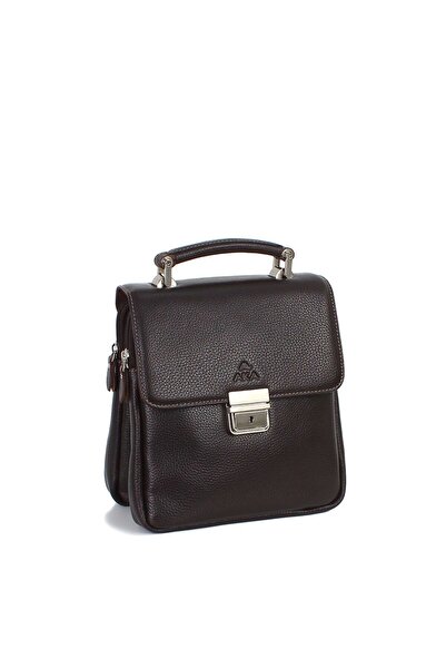 Aka Deri Kahverengi El Ve Omuz Çantası 260 4