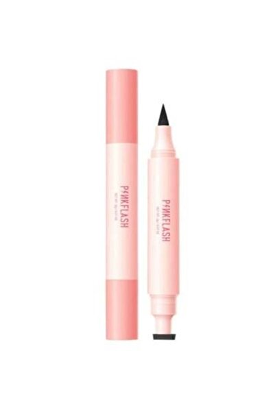 pinkflash كحل سائل مقاوم للماء 2 في 1 باللون الأسود من بينك فلاش