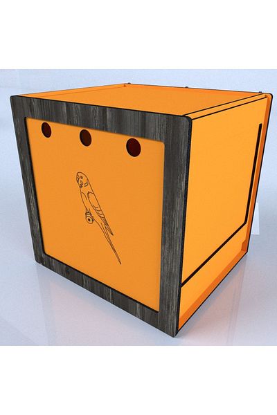 Demo Tasarım Budgie Nest with Nest Orange Bird Nest
