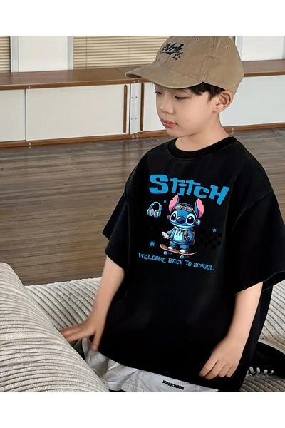 Touz Moda Stitch Kids εμπριμέ μπλουζάκι