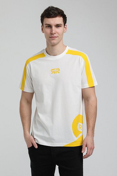 NEW WORLD POLO Crew Neck Ecru Slim Fit T-Shirt 23SSM20324