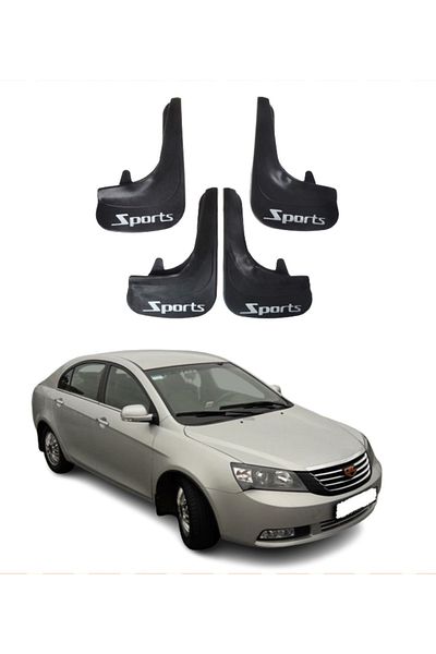 SONİKON LİNE Geely Emgrand Compatible Sports Written 4-Piece Dust Cover Mudguard Mudguard Modified