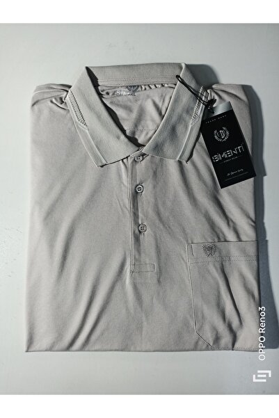 SİMENTİ великий розмір з кишенями та коміром, бавовняна футболка з короткими рукавами