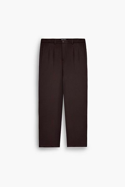 ablukaonline Baggy Fit Fabric – pánské hnědé kalhoty