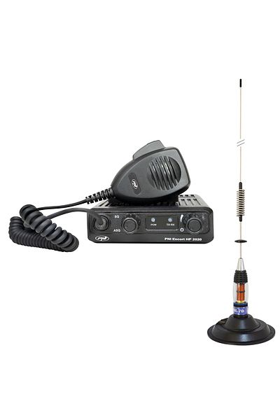 PNI CB radio station kit PNI HP 2020 single channel 22 with CB antenna PNI ML70 with magnet