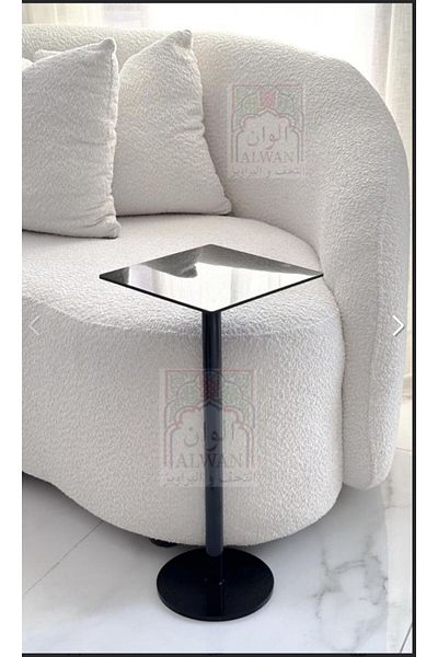 Alwan antiques and frames طاولة خدمة اكريليك اسود24سم