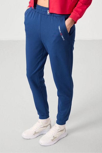 TOMMY LIFE Κόκκινη Πόρτα Κοινοβούλιου με φερμουάρ Oversize Γυναικεία αθλητική φόρμα 95328