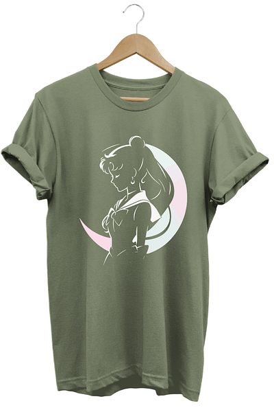 remonz Anime Sailor Moon Usagi Γυναικείο μπλουζάκι με στάμπα 100% βαμβάκι με κανονική εφαρμογή με λαιμόκοψη