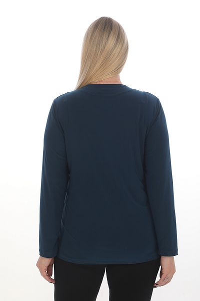 TRENDSE Bluză elegantă pentru mamă - Rochie de seară cu aspect dublu cu mărgele de piatră