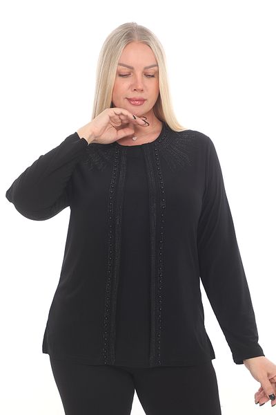 TRENDSE 2-piece look Stoned Beaded Stylish Blouse for Mother
