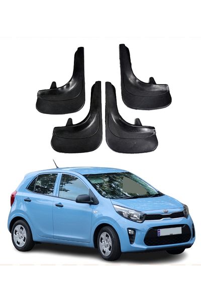 SONİKON LİNE Kia Picanto Compatible 4-Piece Dust Cover Mudguard Mudflap Modified