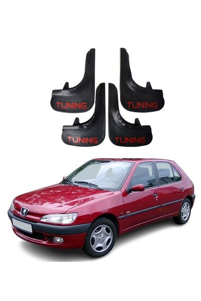 SONİKON LİNE Peugeot 306 Hb Compatible with All Cases Tuning Written 4-Piece Dust Cover Mudguard Mudguard Modified