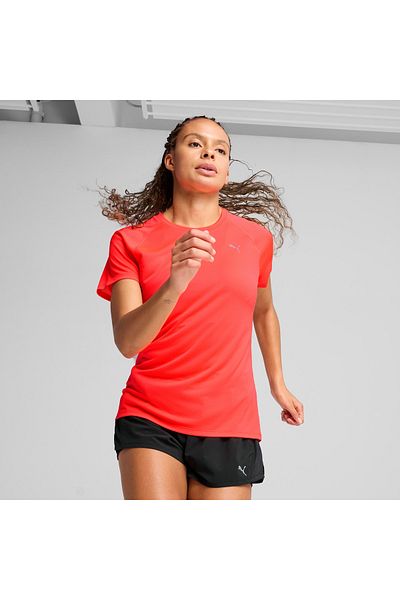 Puma Run Velocity (Poly) Women's Red T-Shirt