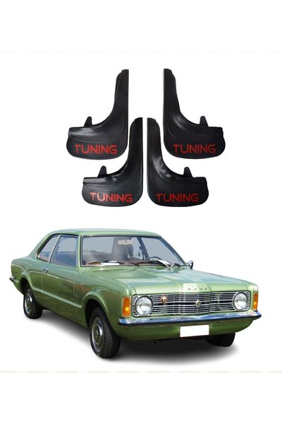 SONİKON LİNE Ford Taunus Compatible Tuning Written 4-Piece Dust Cover Mudguard Mudguard Modified