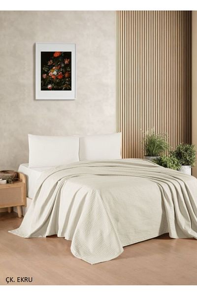 Kristal By Taç Crystal Cotton Double Pique Set Cotton Fitted Sheet (+30Cm Depth)