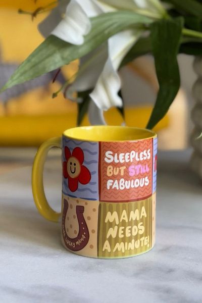 Hello Melody Design Original Design "Mum" Mug - Digital Printed Porcelain Mug 9.5X8 cm - Gift Mug