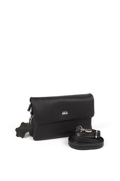 Aka Black Leather Hand and Shoulder Bag 337 2