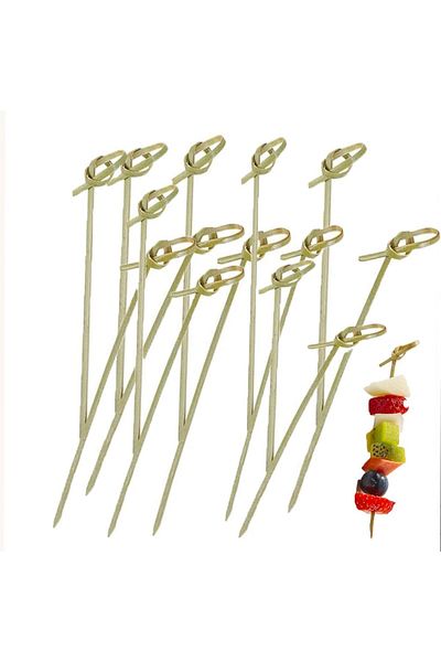 yuandong Bamboo Ruban Toothpicks 15 cm (50 Pcs), Presentation Toothpicks