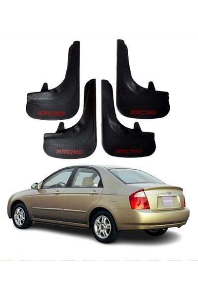 SONİKON LİNE Kia Cereato 2004-2009 Compatible Racing Written 4-Piece Dust Cover Mudguard Mudguard Modified