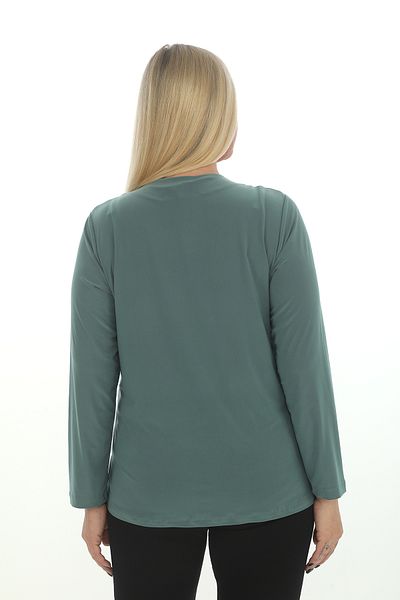 TRENDSE Stylish Mother's Blouse with Stone Bead DeTail - Evening Dress