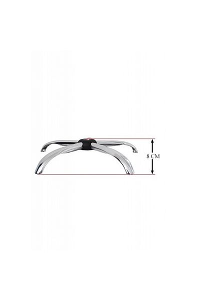 Depox Bază metalică pentru scaun executiv, 58 cm, argintie