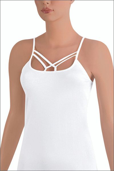 NİSYVE Lycra Cross Strap Women's Tank Top